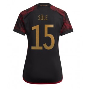 Germany Niklas Sule #15 Replica Away Stadium Shirt for Women World Cup 2022 Short Sleeve